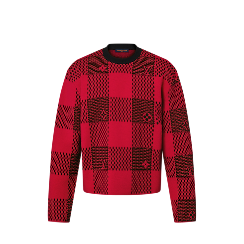 Damier Wool Crewneck in Men's Ready-to-Wear Knitwear and Sweatshirts collections by Louis Vuitton (Product zoom)