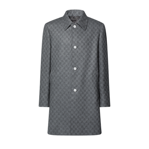Damier Wool Overcoat in Men's Ready-to-Wear All Ready-to-Wear collections by Louis Vuitton (Product zoom)