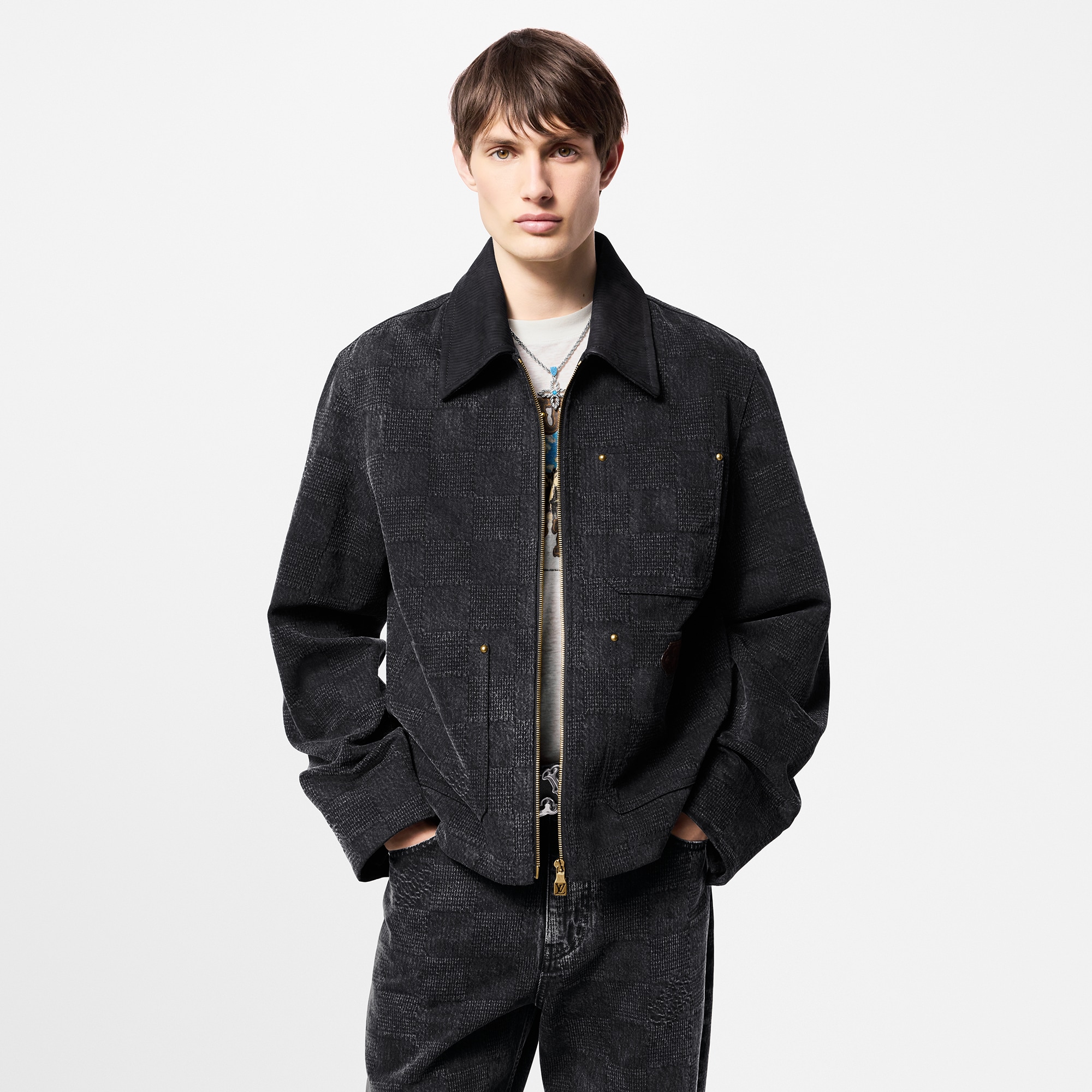 Damier Workwear Cotton Blouson  in Men