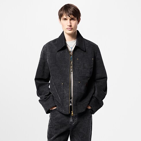 Damier Workwear Cotton Blouson in Men's Ready-to-Wear Outerwear and Coats collections by Louis Vuitton (Product zoom)