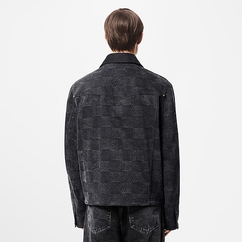 Damier Workwear Cotton Blouson in Men's Ready-to-Wear Outerwear and Coats collections by Louis Vuitton (Product zoom)