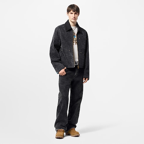Damier Workwear Cotton Blouson in Men's Ready-to-Wear Outerwear and Coats collections by Louis Vuitton (Product zoom)