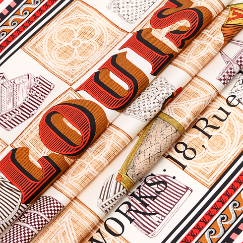 Damiergram Square 90 S00 in Women's Accessories Silk Squares and Bandeaux collections by Louis Vuitton (Product zoom)