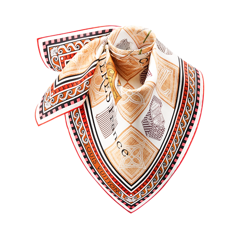 Damiergram Square 90 S00 in Women's Accessories Silk Squares and Bandeaux collections by Louis Vuitton (Product zoom)