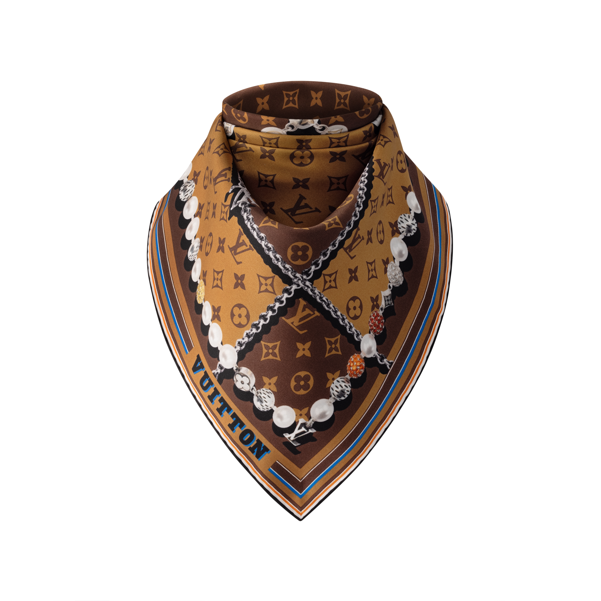Dandy Monogram Silk Square S00 in Men