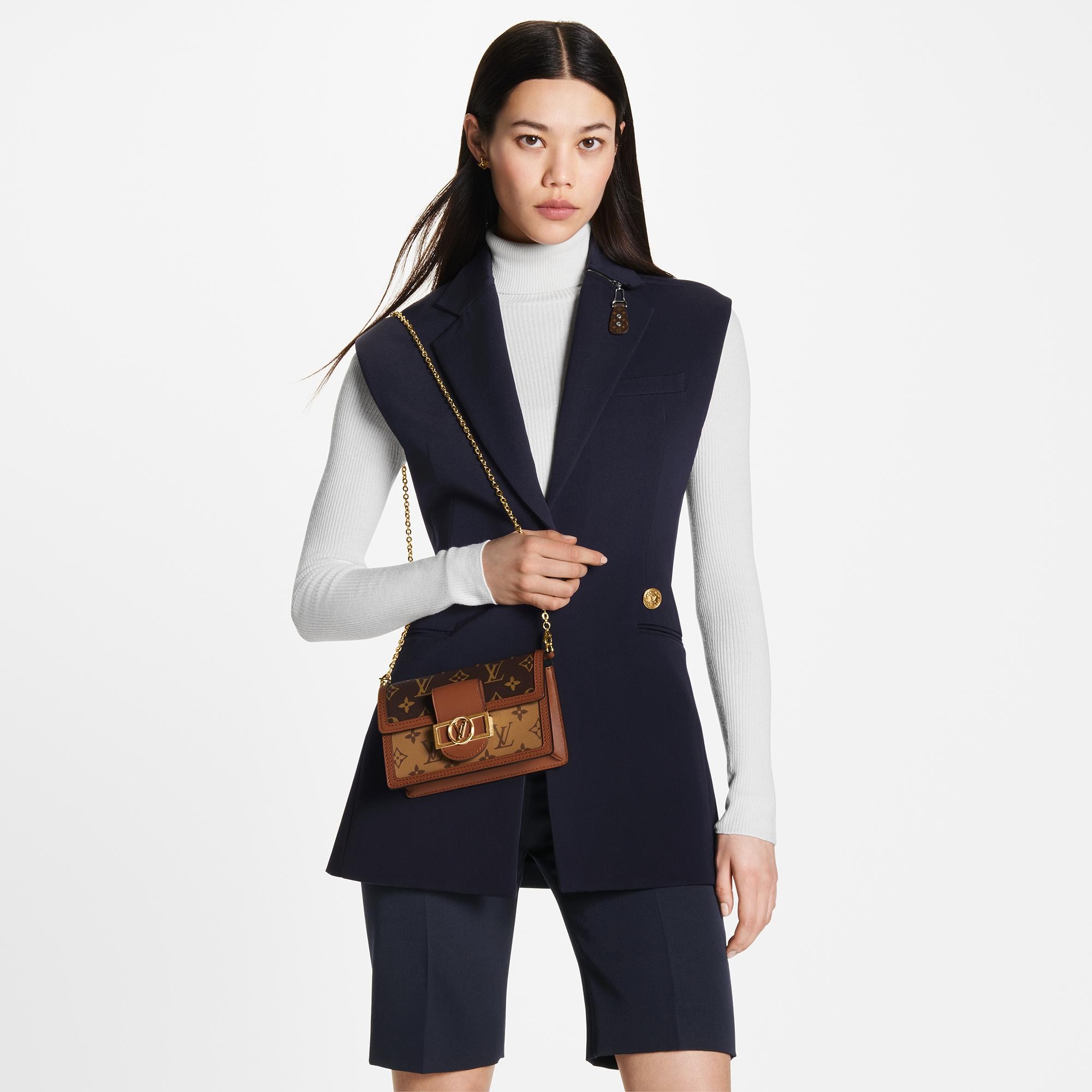 Dauphine Chain Wallet Other Monogram Canvas in Women