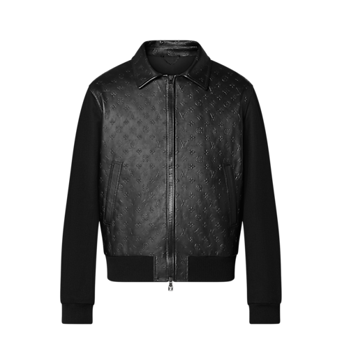 Debossed Monogram Mix Leather Blouson in Men's Ready-to-Wear Outerwear and Coats collections by Louis Vuitton (Product zoom)