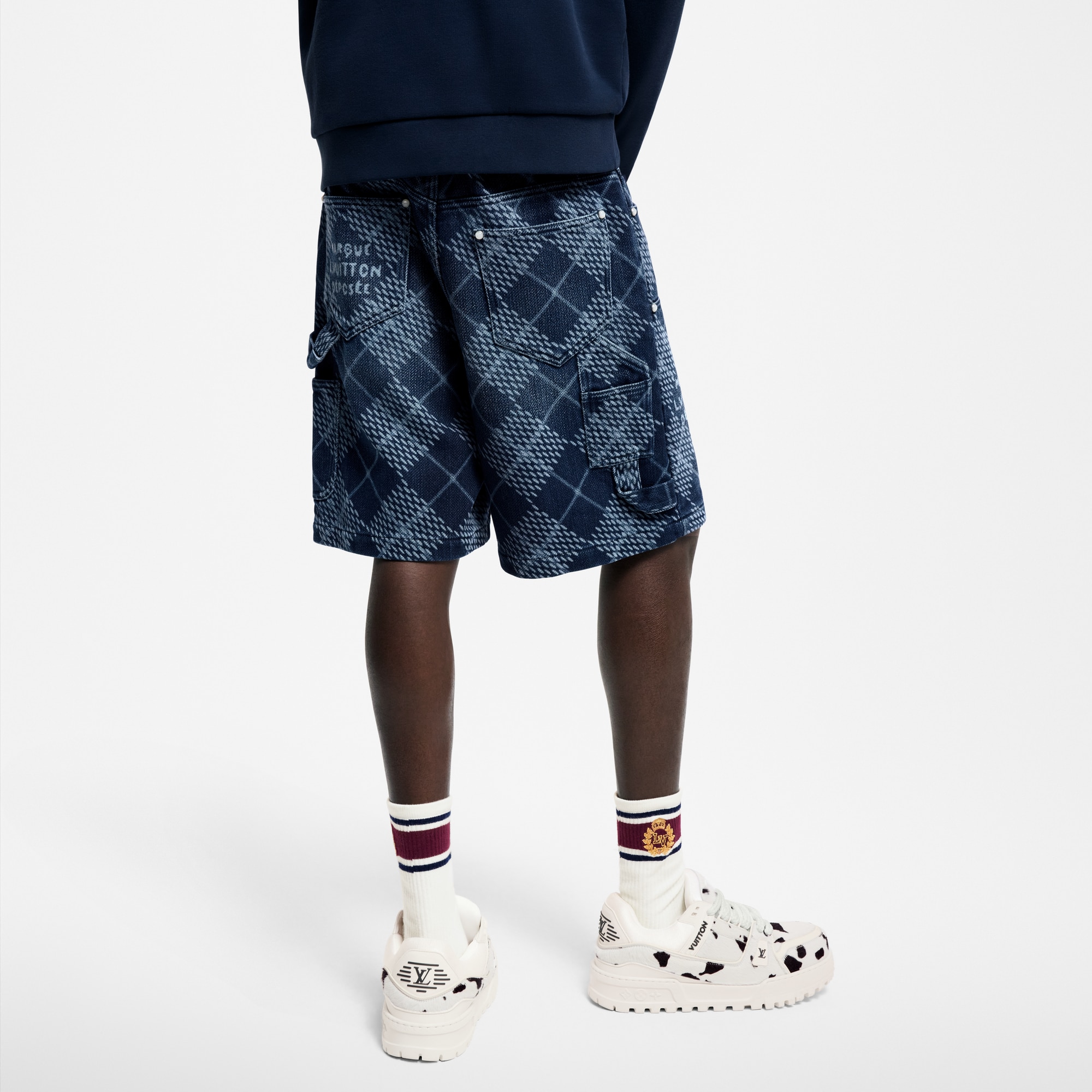 Denim Carpenter Shorts  in Men