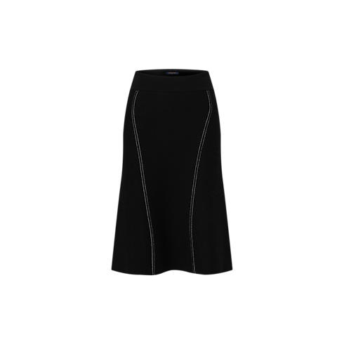 Denim-Effect Knit Skirt in Women's Ready-to-Wear Skirts and Shorts collections by Louis Vuitton (Product zoom)