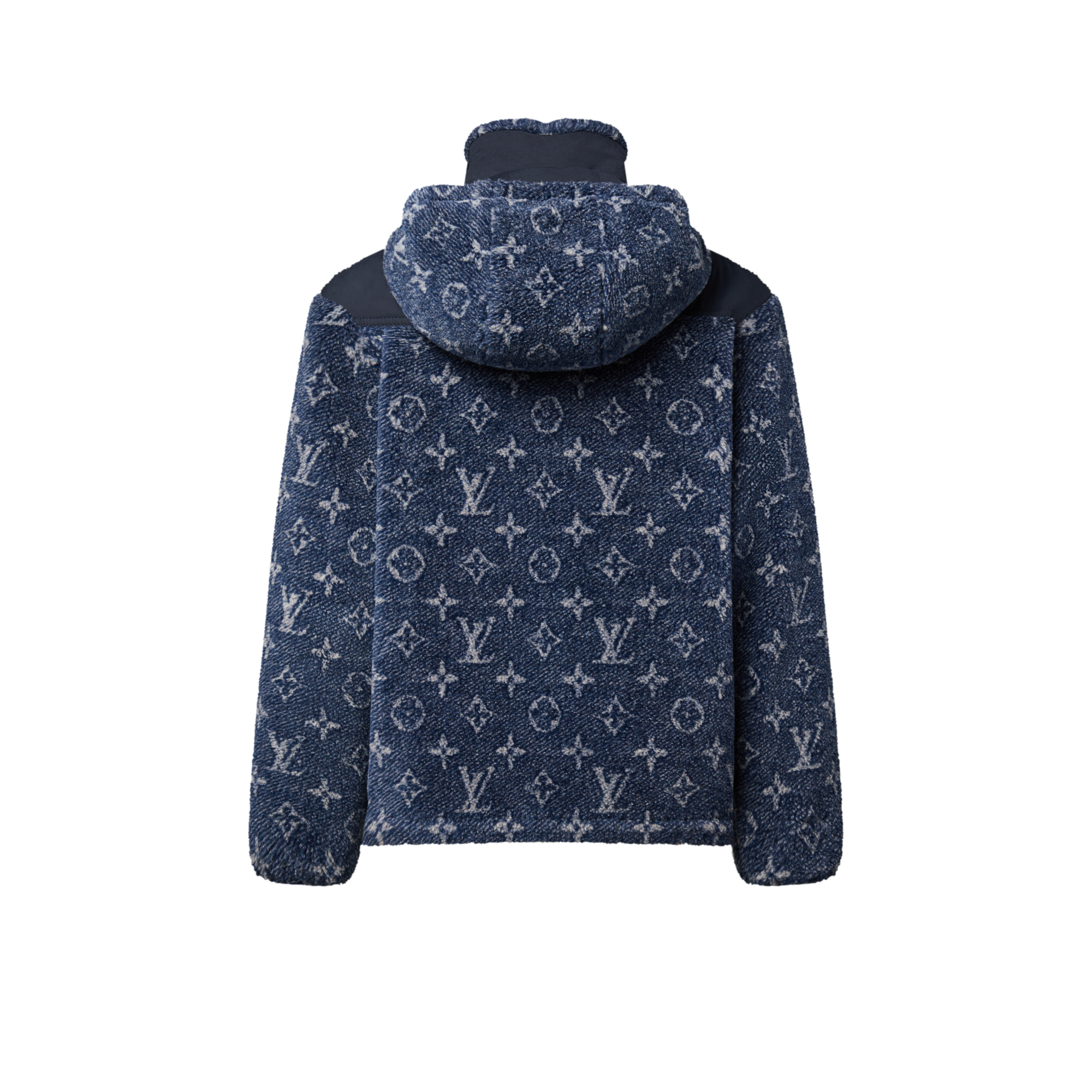 Denim-Effect Monogram Fleece Jacket  in Women