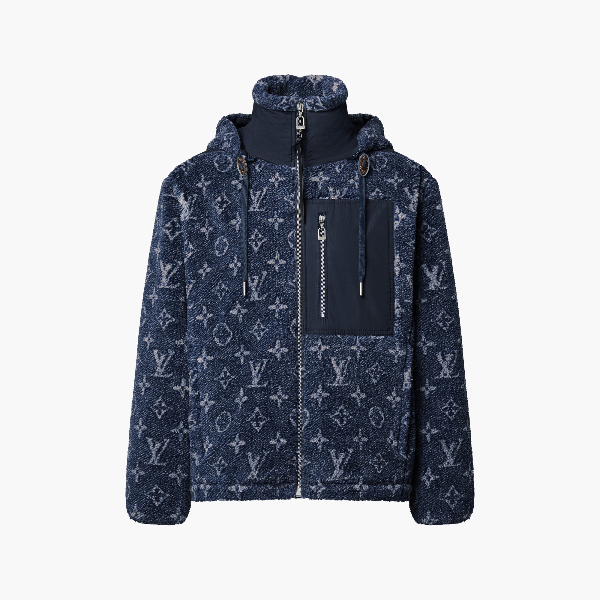 Denim-Effect Monogram Fleece Jacket Ready-to-Wear LOUIS VUITTON