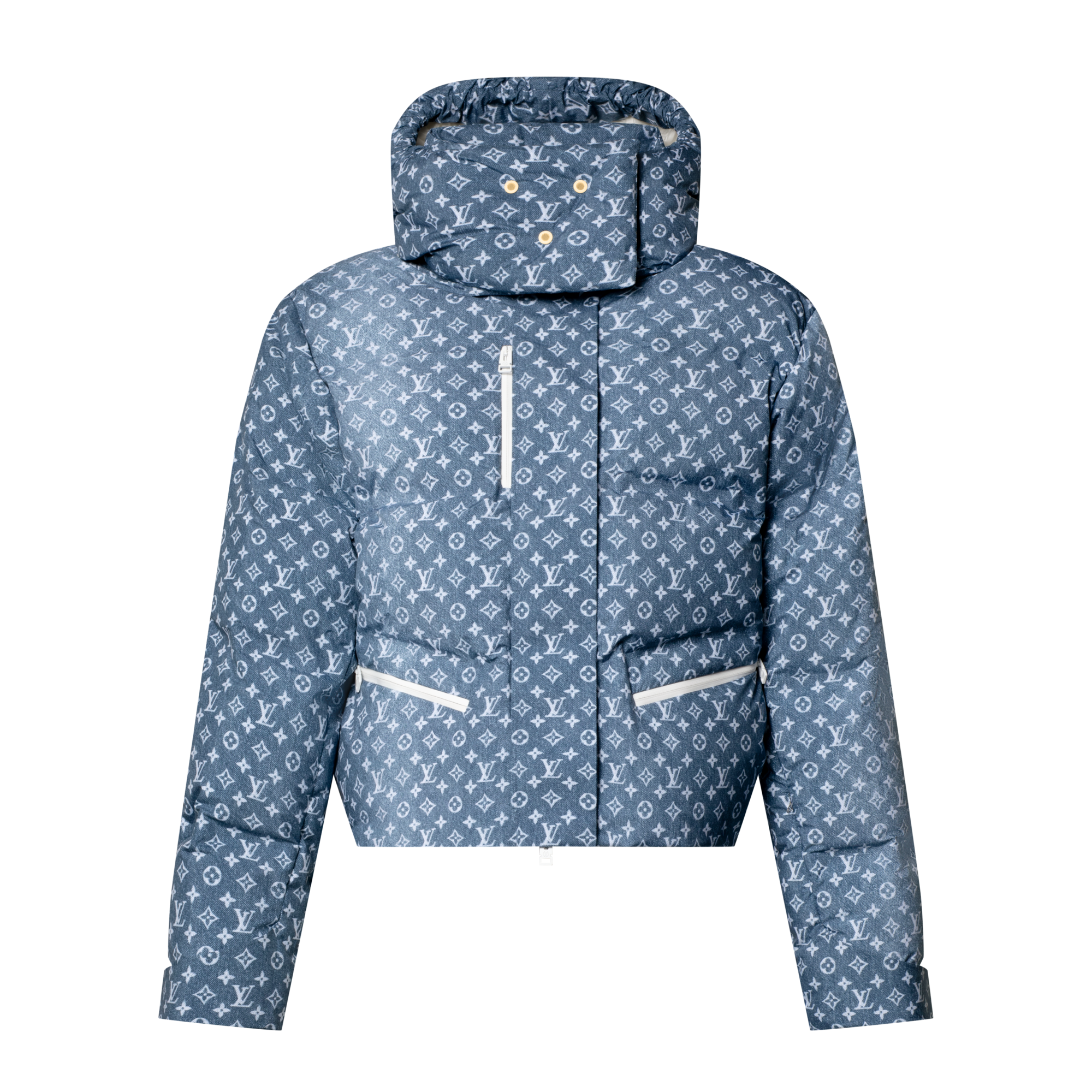 Denim-Effect Monogram Ski Jacket  in Women