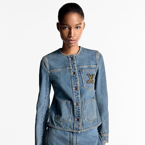 Denim Fitted Jacket in Women's Ready-to-Wear Coats and Jackets collections by Louis Vuitton (Product zoom)