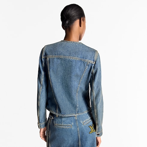 Denim Fitted Jacket in Women's Ready-to-Wear Coats and Jackets collections by Louis Vuitton (Product zoom)