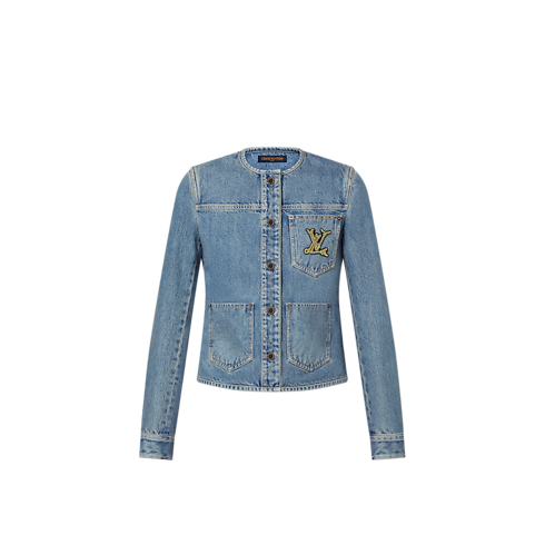 Denim Fitted Jacket in Women's Ready-to-Wear Coats and Jackets collections by Louis Vuitton (Product zoom)