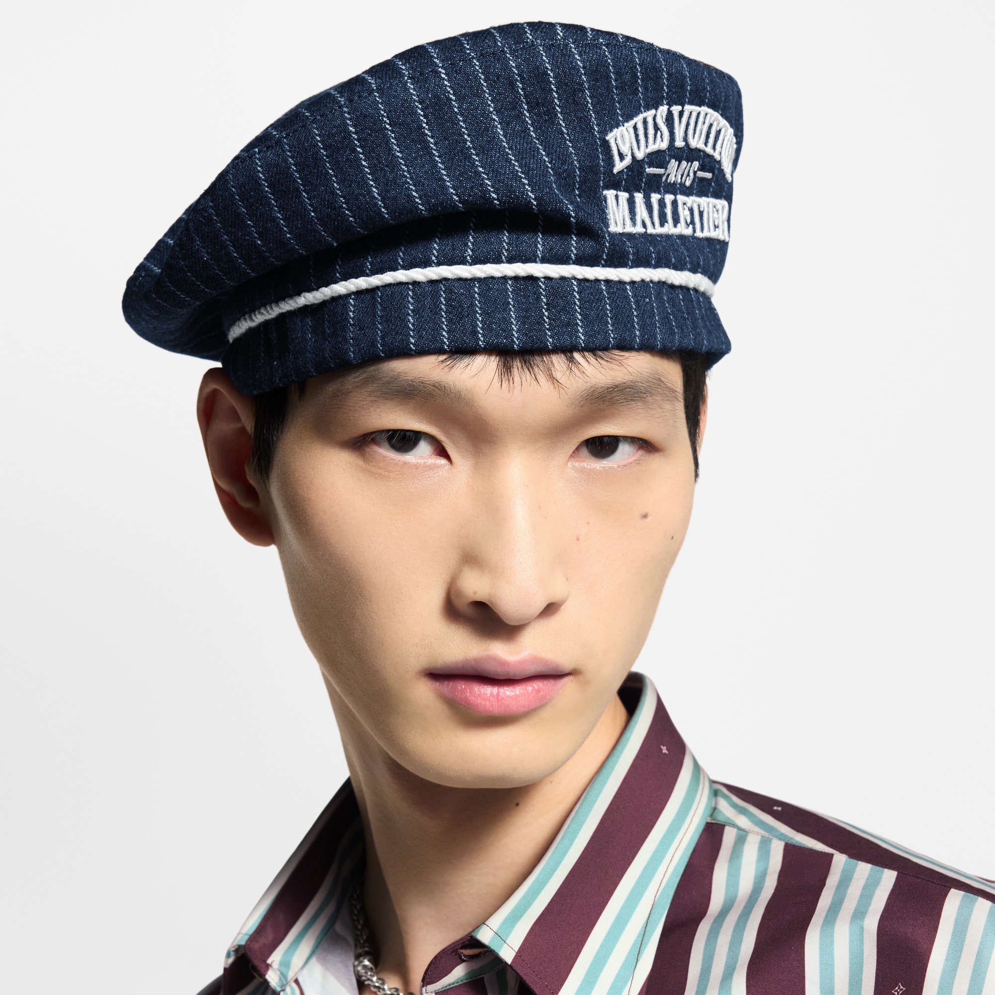 Denim Stripes Beret S00 in Men