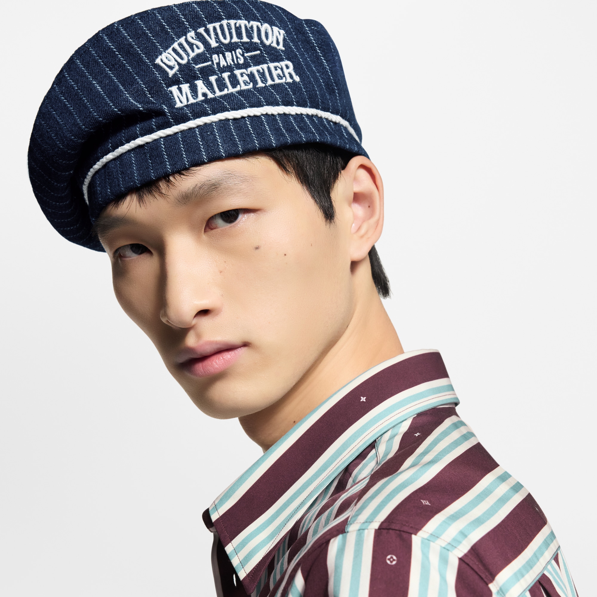 Denim Stripes Beret S00 in Men