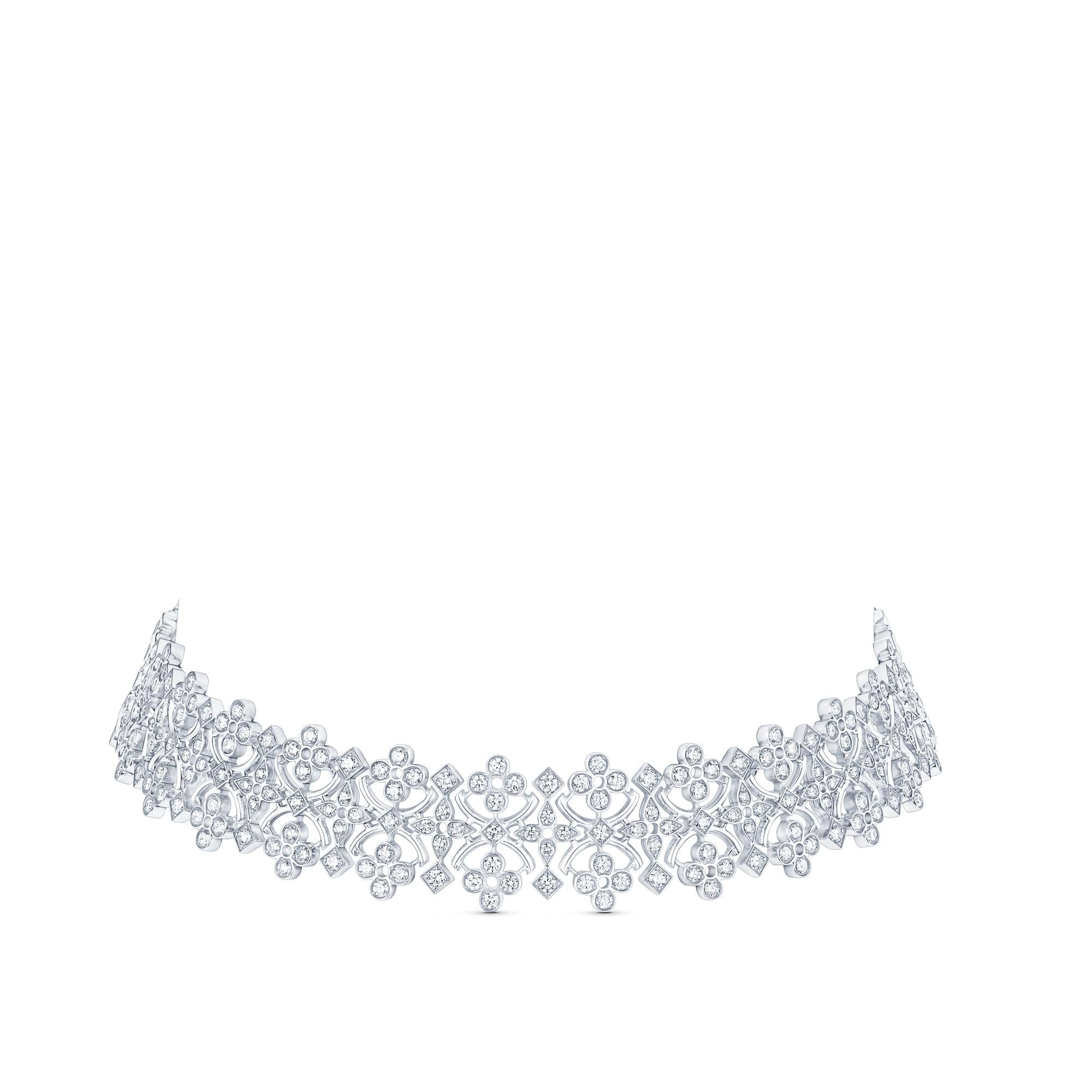 Dentelle Masterpiece Necklace, White Gold And Diamonds  in Jewellery