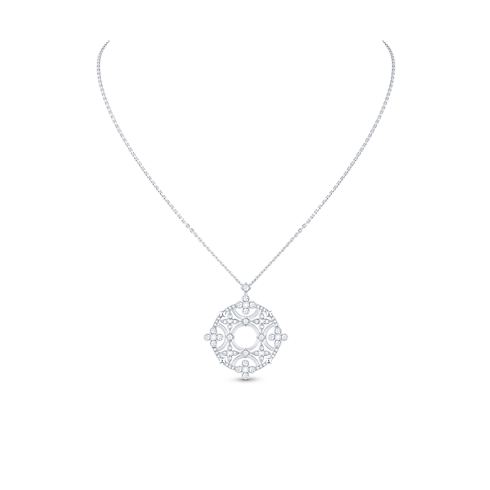 Dentelle Medallion, White Gold And Diamonds in Jewellery's Categories All Fine Jewellery collections by Louis Vuitton (Product zoom)