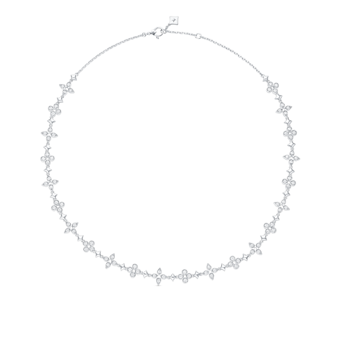 Dentelle One Row Necklace, White Gold And Diamonds in Jewellery's Categories All Fine Jewellery collections by Louis Vuitton (Product zoom)