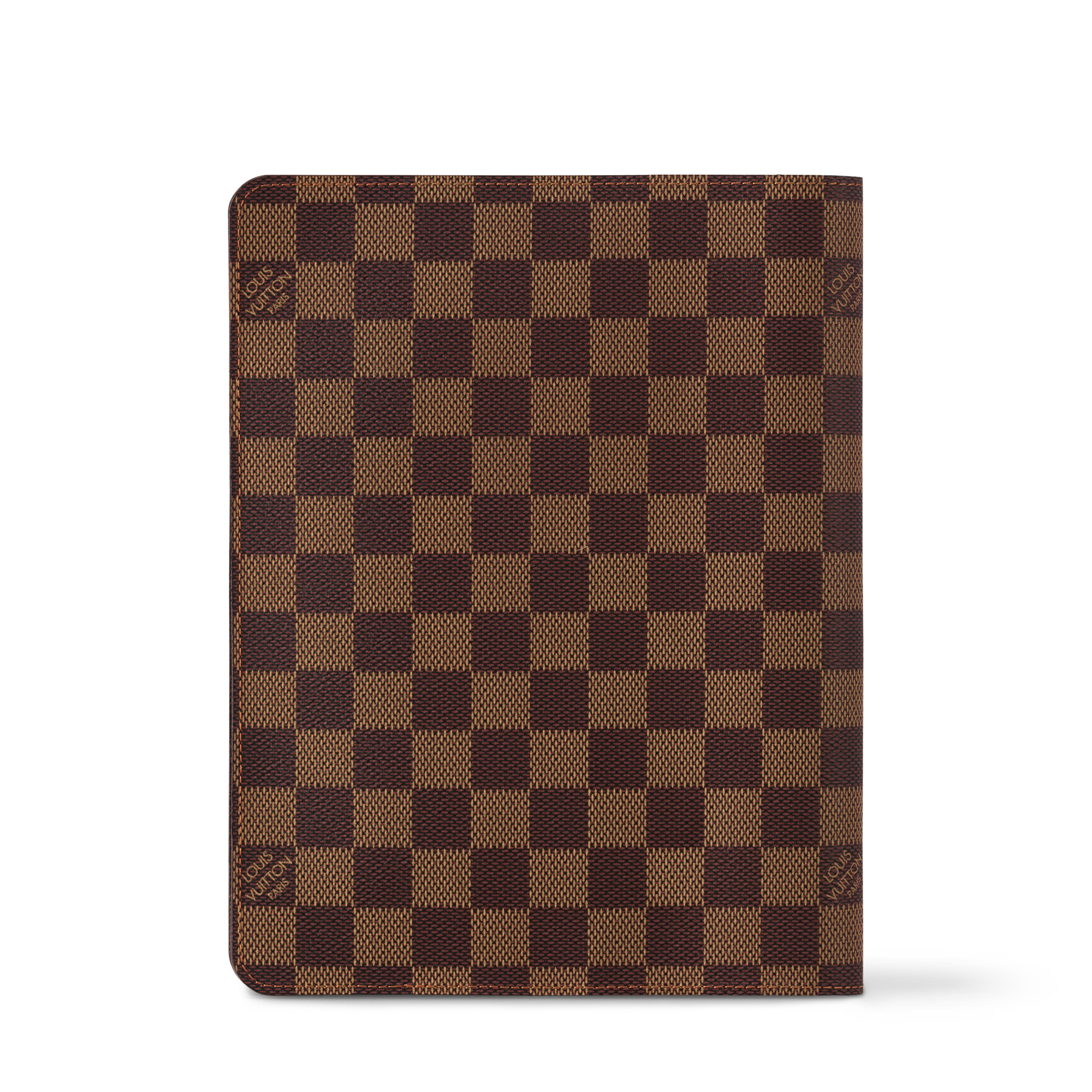 Desk Agenda Cover Damier Ebene Canvas in Trunks, Travel and Home