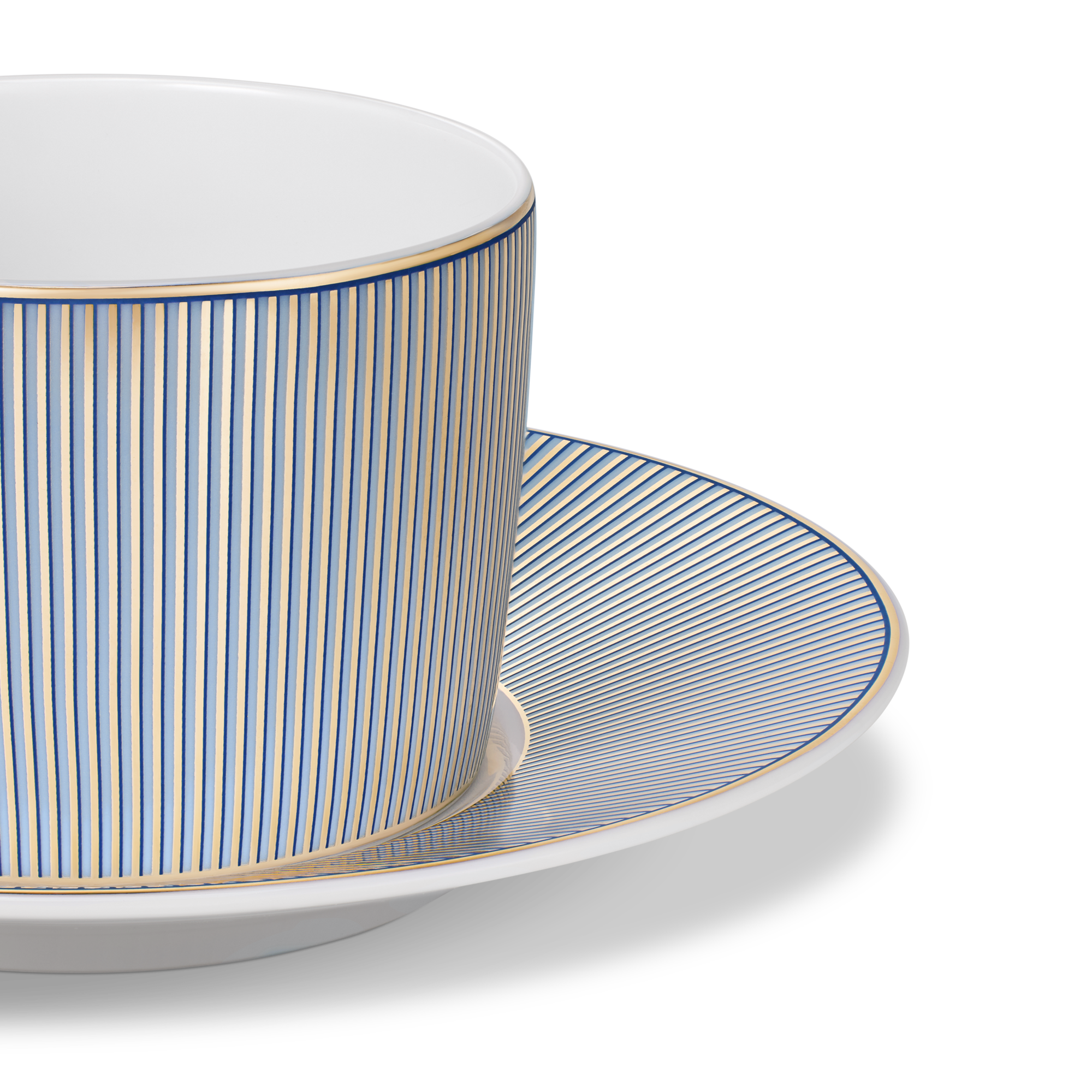 Dichroic Set Of 2 Teacups And Saucers  in Trunks, Travel and Home