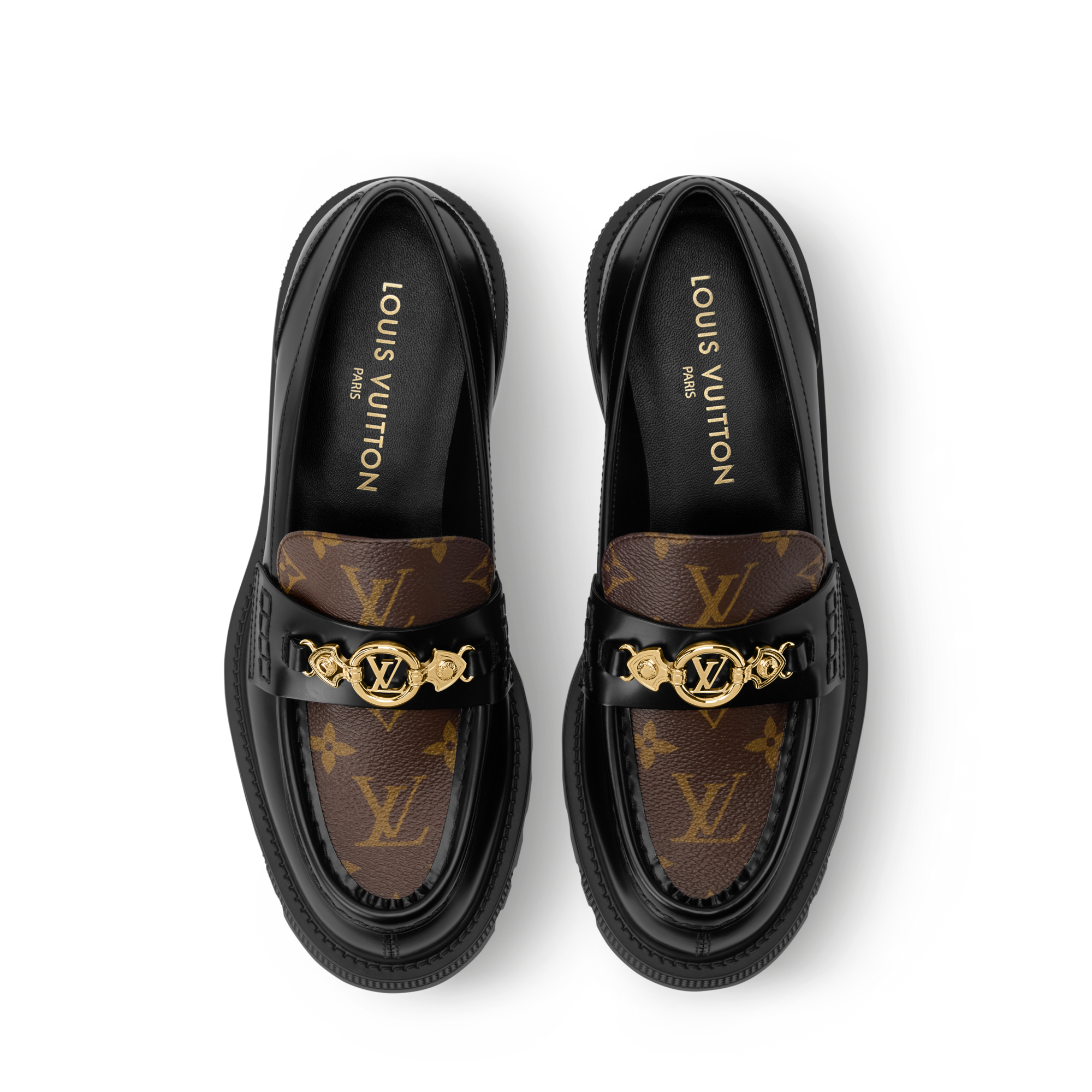 Louis Vuitton Trunk Leather Low Cut Shu Loafers Black Sorbonne Loafer - Shoes 1AC06K | LOUIS VUITTON main image 4