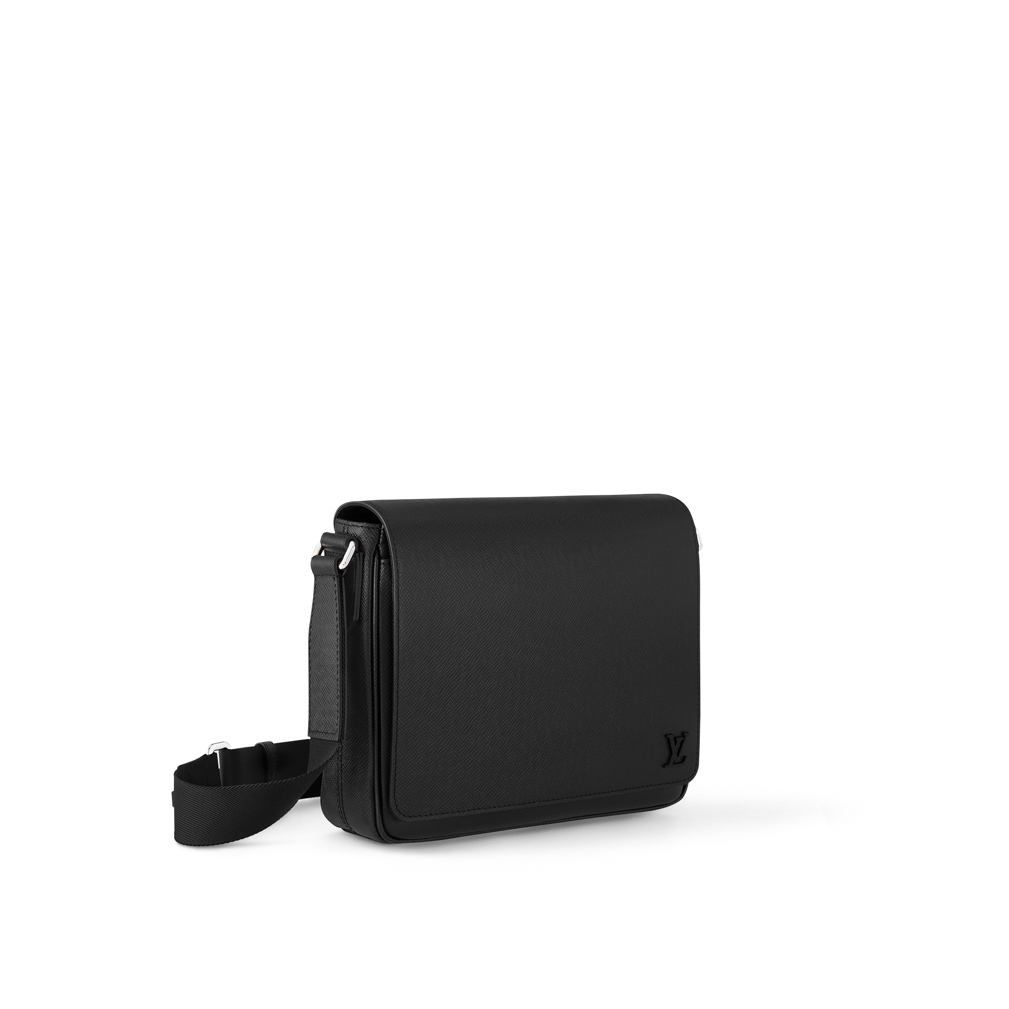District PM Messenger Bag Taiga Leather in Men