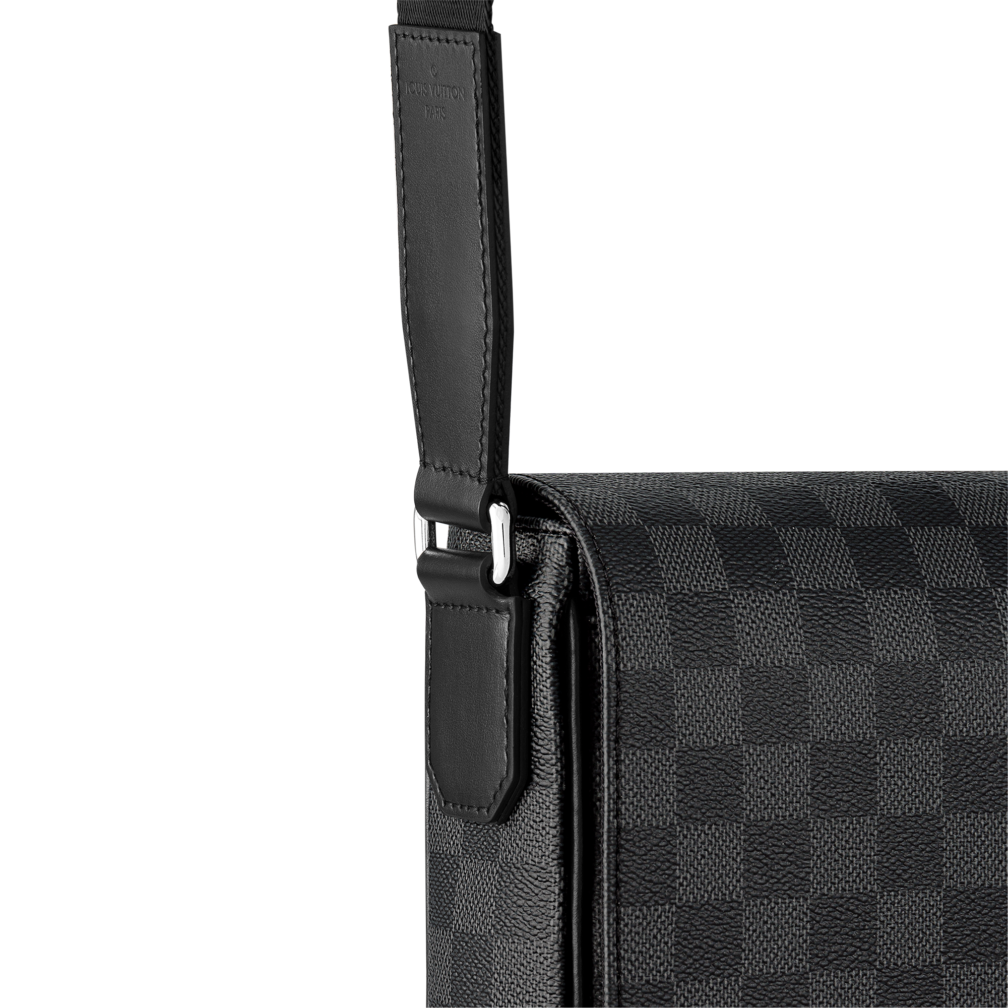District PM Messenger Bag Damier Graphite Canvas in Men