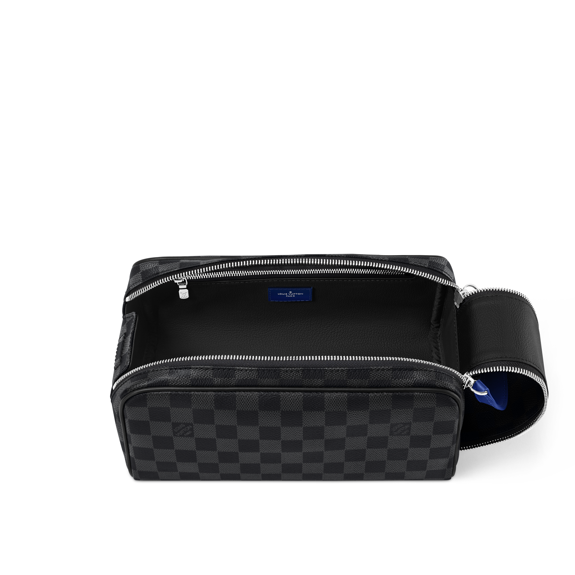Dopp Kit Damier Graphite Canvas in Men