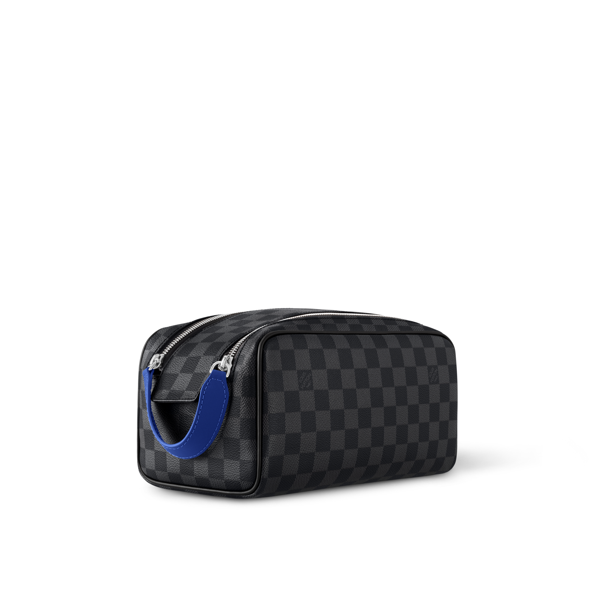 Dopp Kit Damier Graphite Canvas in Men