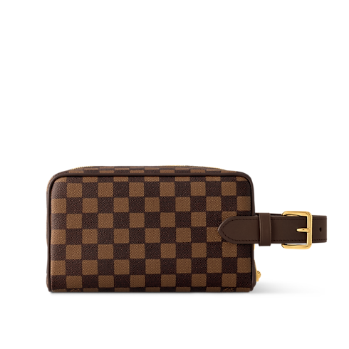 Dopp Kit Damier Ebene Canvas in Men's Travel Travel Accessories and Organisers collections by Louis Vuitton (Product zoom)