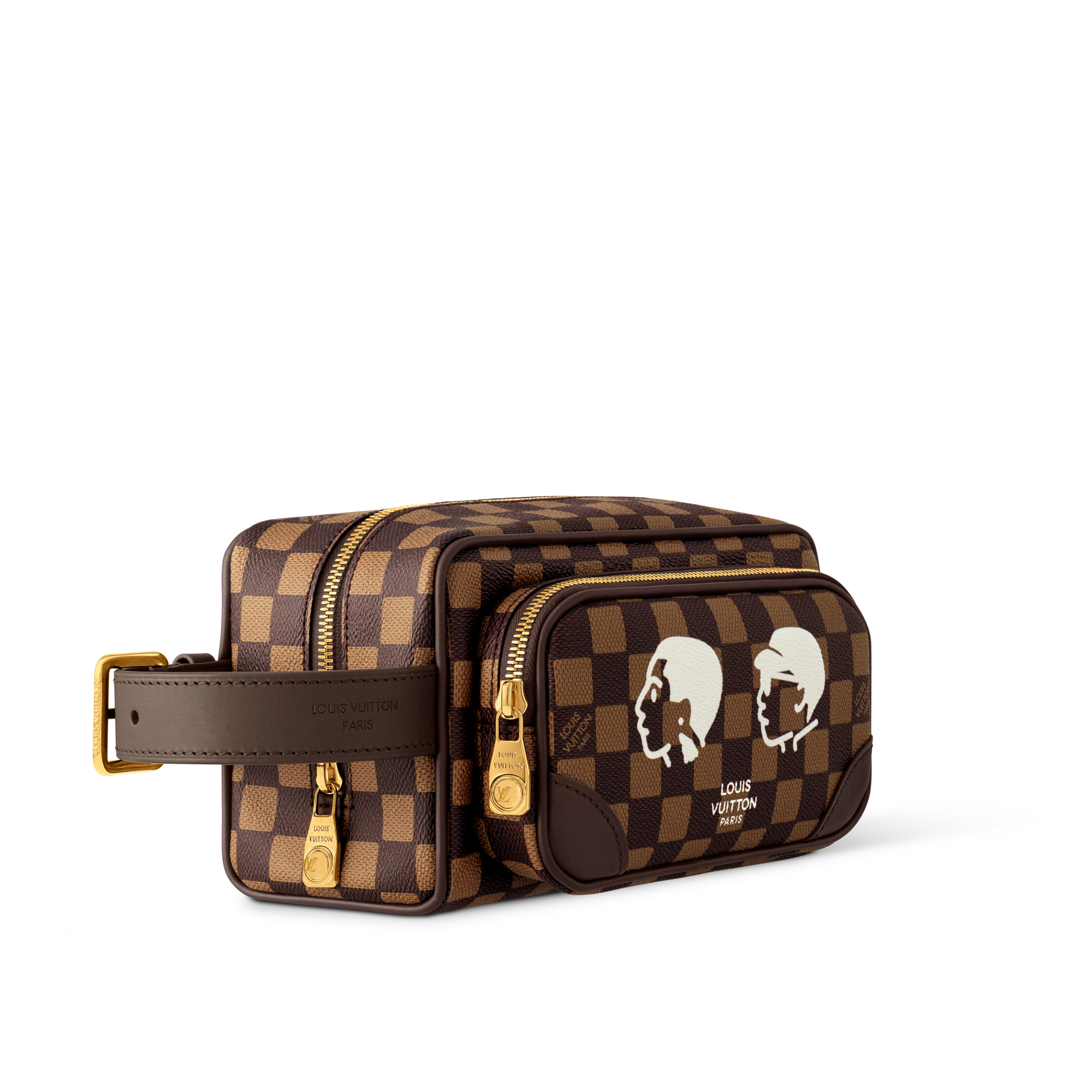Dopp Kit Damier Ebene Canvas in Men