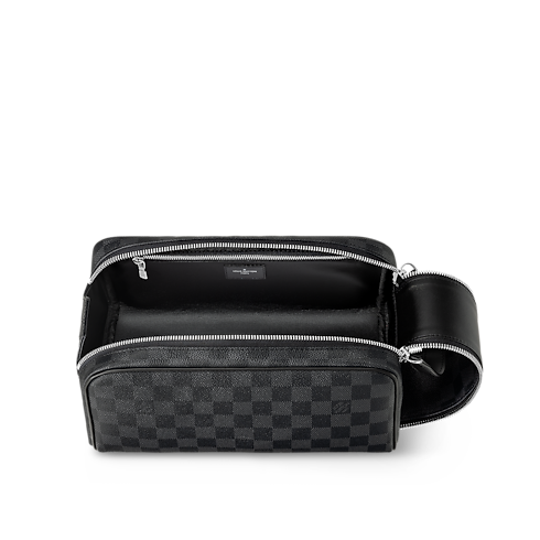 Dopp Kit Toilet Pouch Damier Graphite Canvas in Men's Travel All Luggage and Accessories collections by Louis Vuitton (Product zoom)