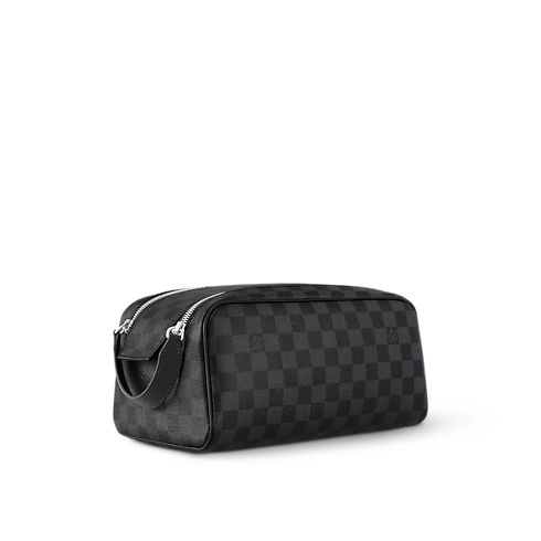 Dopp Kit Toilet Pouch Damier Graphite Canvas in Men's Travel All Luggage and Accessories collections by Louis Vuitton (Product zoom)