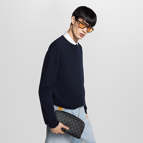 Dopp Kit Toilet Pouch Damier Graphite Canvas in New's Ramadan Ramadan Selection for Him collections by Louis Vuitton (Product zoom)