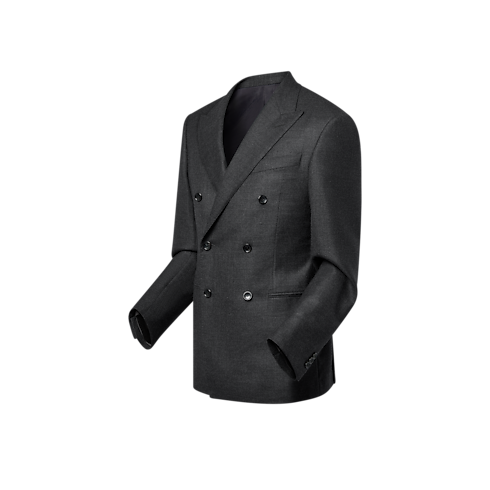 Double-Breasted Cashmere And Wool Blend Pont Neuf Jacket in Men's Ready-to-Wear Blazers and Jackets collections by Louis Vuitton (Product zoom)
