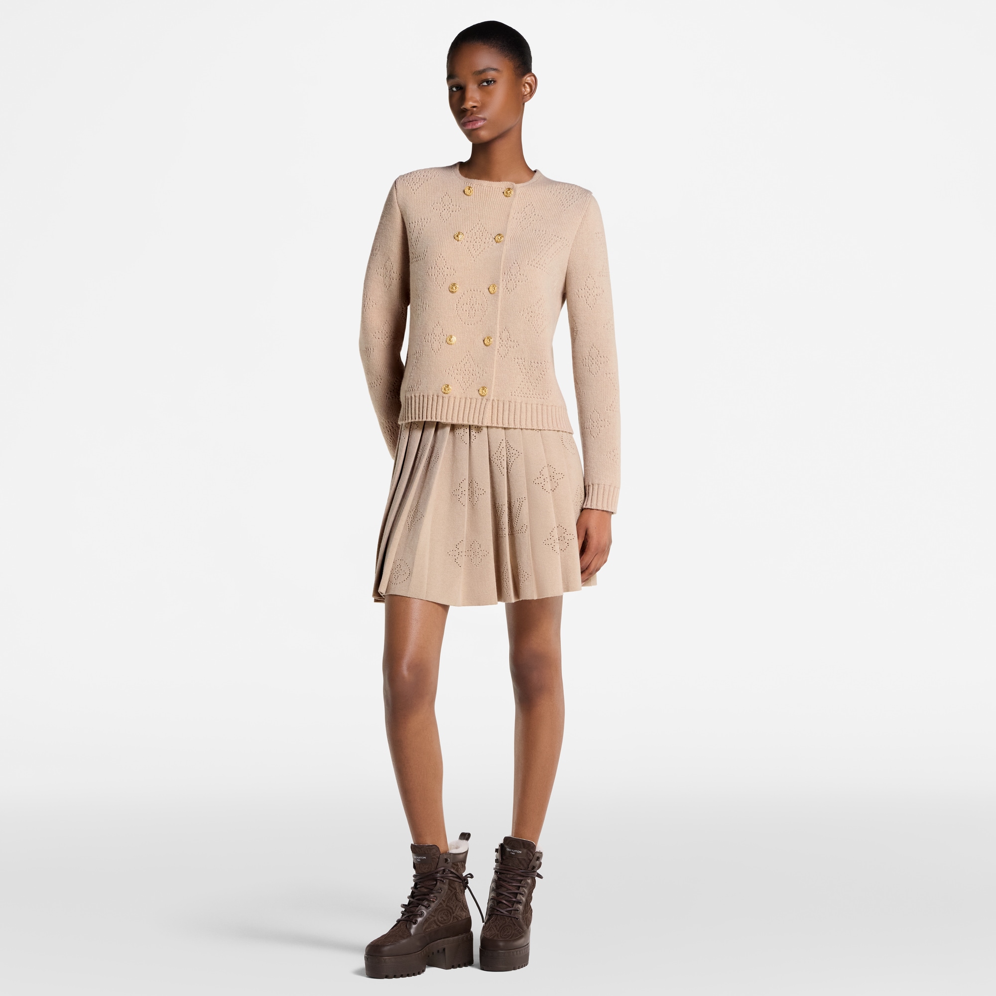 Double-Breasted Mahina Knit Cardigan  in Women