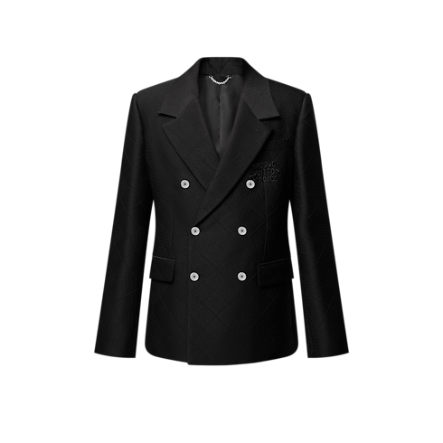 Double-Breasted Wool-Silk Blend Tailored Jacket in Men's Ready-to-Wear Blazers and Jackets collections by Louis Vuitton (Product zoom)