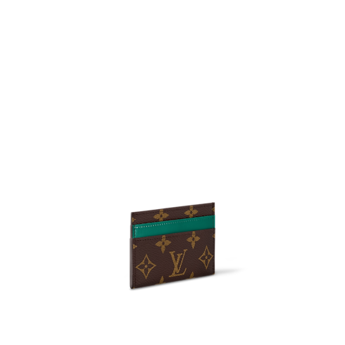 Double Card Holder Monogram Macassar Canvas in Women's Wallets and Small Leather Goods Newness collections by Louis Vuitton (Product zoom)