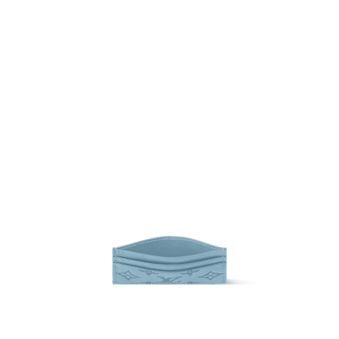 Double Card Holder Monogram Shadow Leather in Bags and Small Leather Goods's Men Small Leather Goods Card Holders collections by Louis Vuitton (Product zoom)