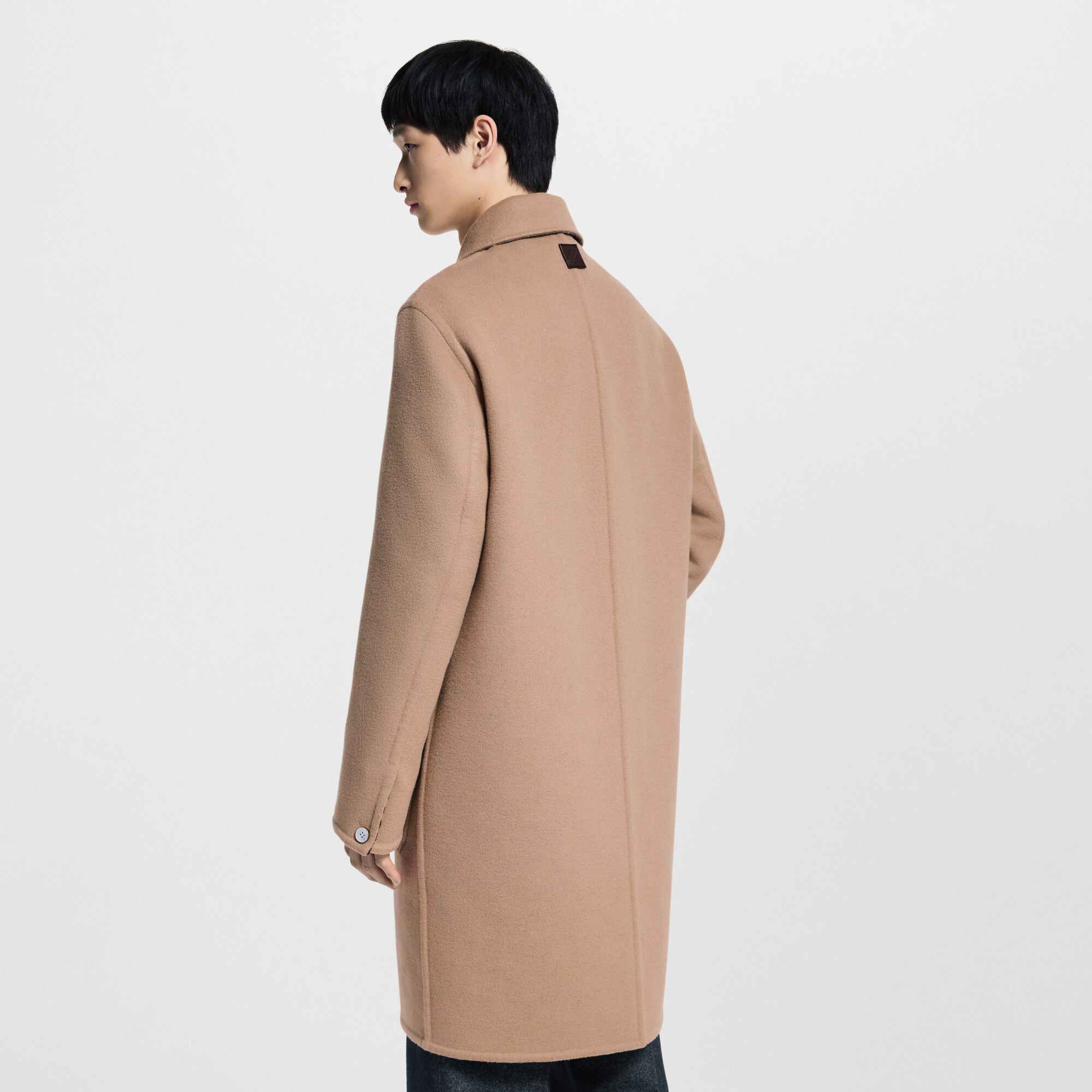 Double Face Car Coat With Signature Pocket  in Men