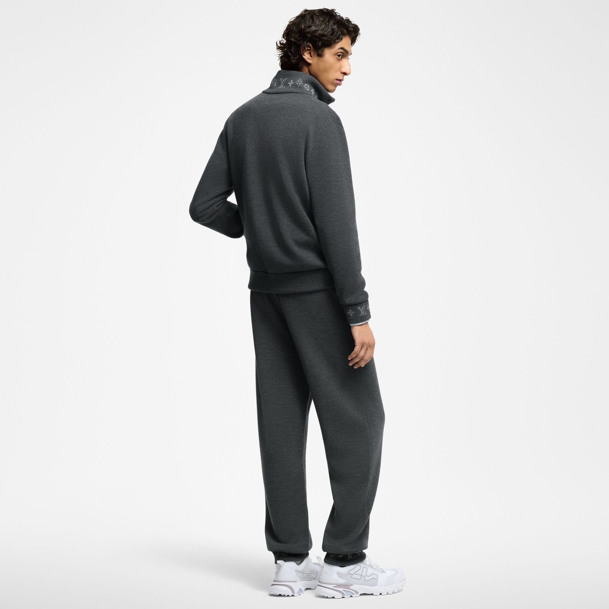 Double Face Knit Wool Travel Pants  in Men