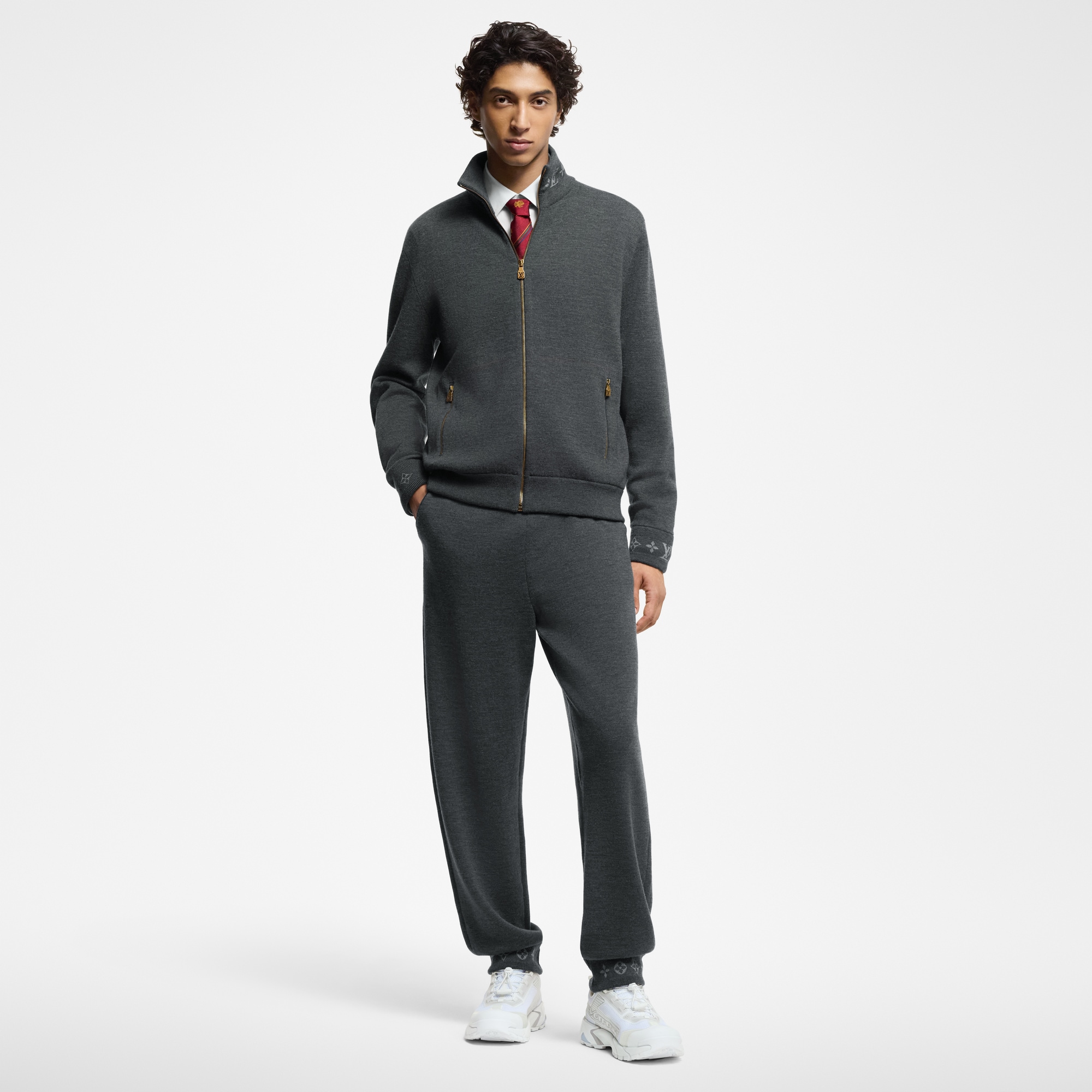 Double Face Knit Wool Travel Pants  in Men