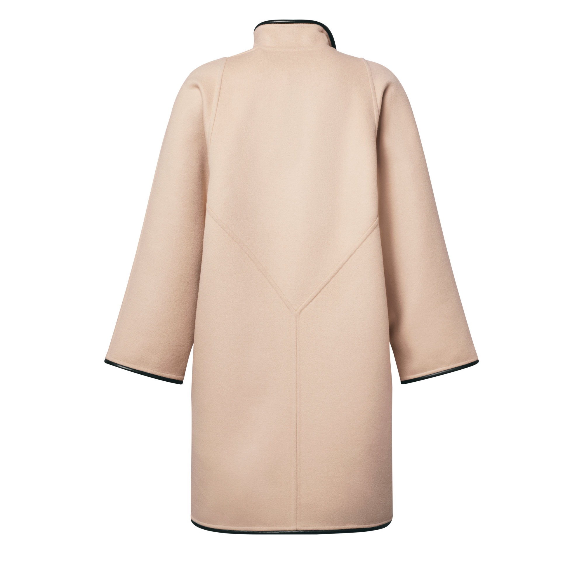 Double Face Long Clip Front Coat  in Women