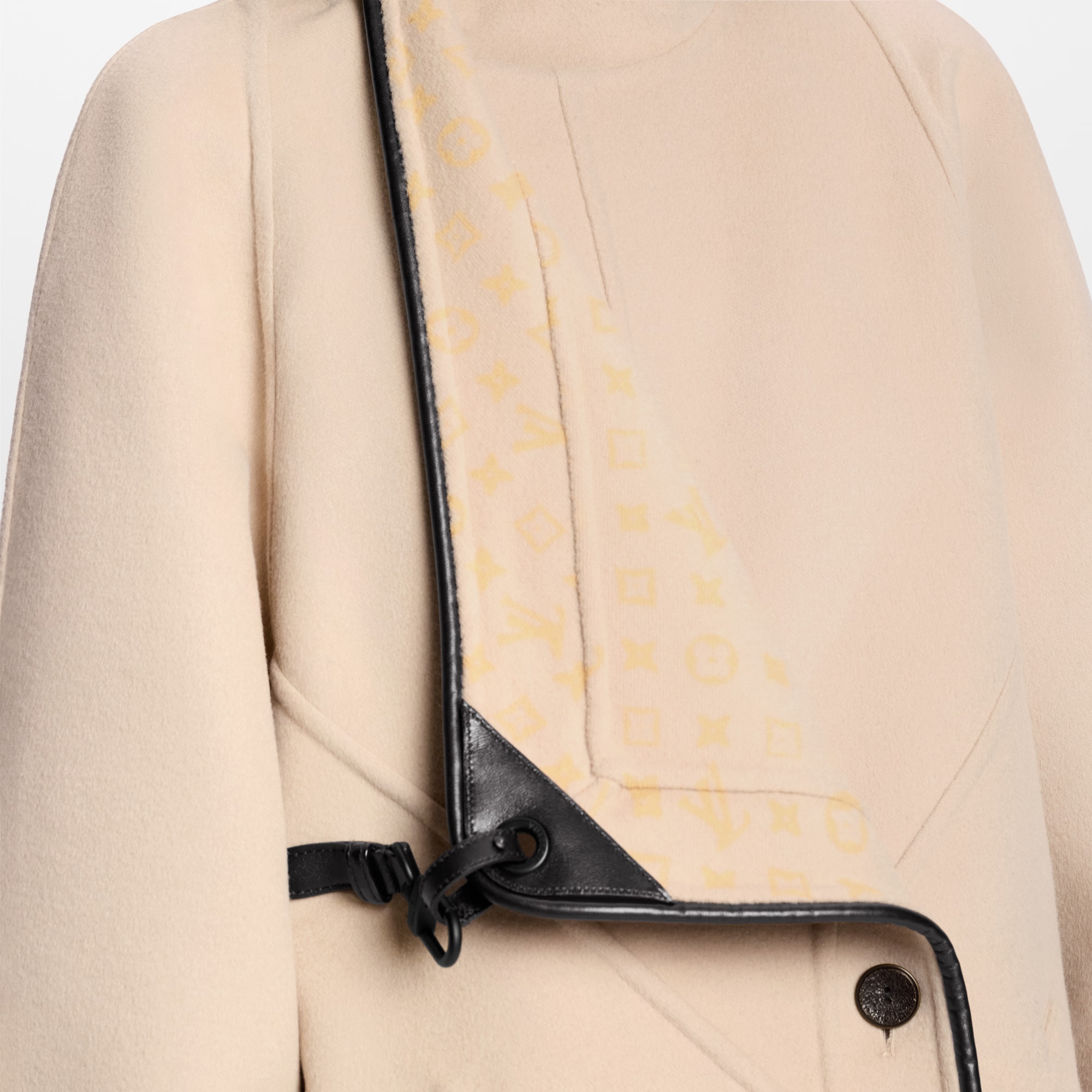 Double Face Long Clip Front Coat  in Women