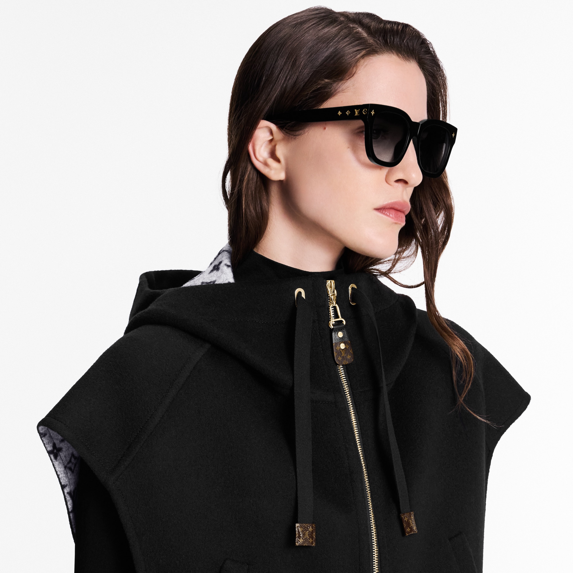 Double Face Open-Arm Jacket  in Women
