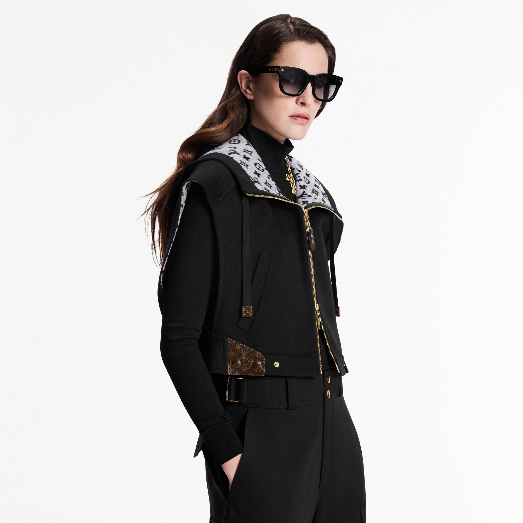 Double Face Open-Arm Jacket  in Women