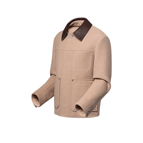 Double Face Silk And Wool-Blend Chic Workwear Blouson in Men's Ready-to-Wear Outerwear and Coats collections by Louis Vuitton (Product zoom)
