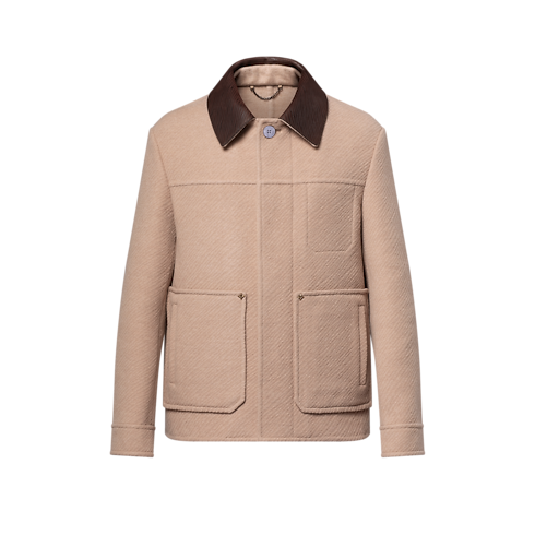Double Face Silk And Wool-Blend Chic Workwear Blouson in Men's Ready-to-Wear Outerwear and Coats collections by Louis Vuitton (Product zoom)